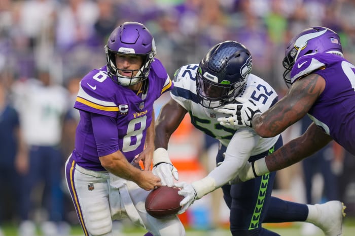 Darrell Taylor has demonstrated a knack for punching out the football, recording five forced fumbles in three seasons with the Seahawks.